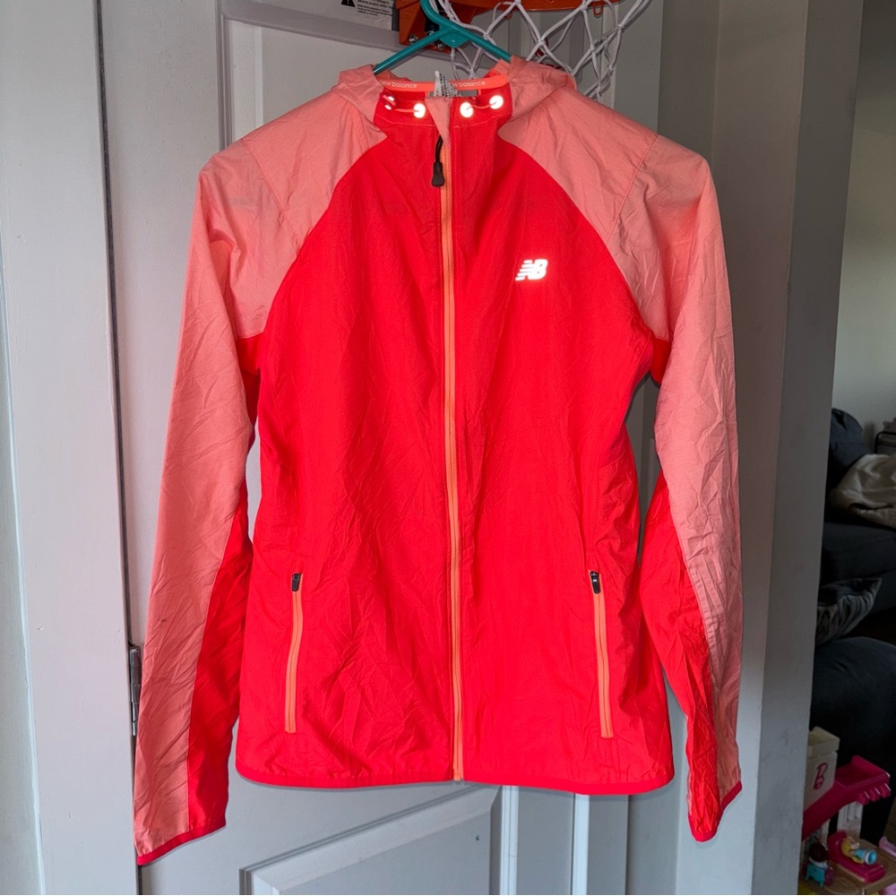 New Balance Women's Pink Windbreaker Activewear Jacket Size XS